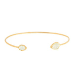 TAI JEWELRY | Tear Drop Stone Open Cuff Bracelet | Bracelet |