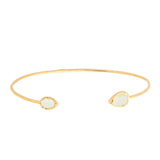 TAI JEWELRY | Tear Drop Stone Open Cuff Bracelet | Bracelet |