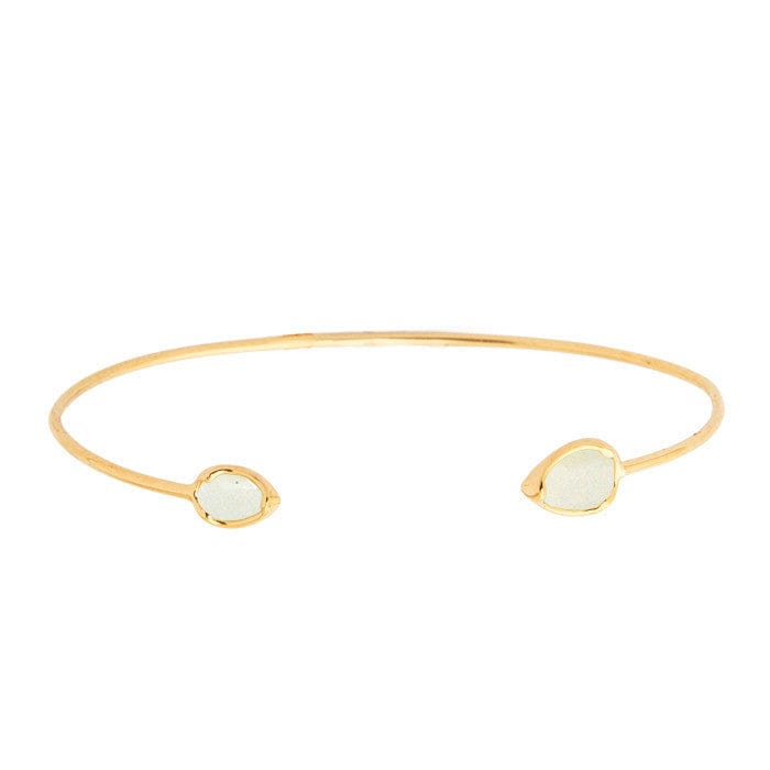 TAI JEWELRY | Tear Drop Stone Open Cuff Bracelet | Bracelet |