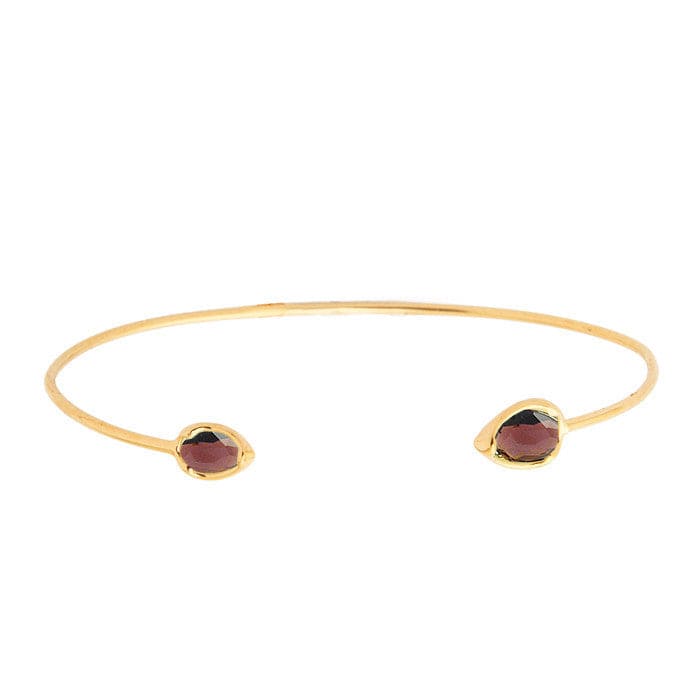 TAI JEWELRY | Tear Drop Stone Open Cuff Bracelet | Bracelet |