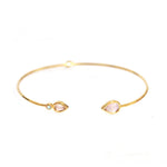 TAI JEWELRY Bracelet Teardrop Open Cuff Bracelet