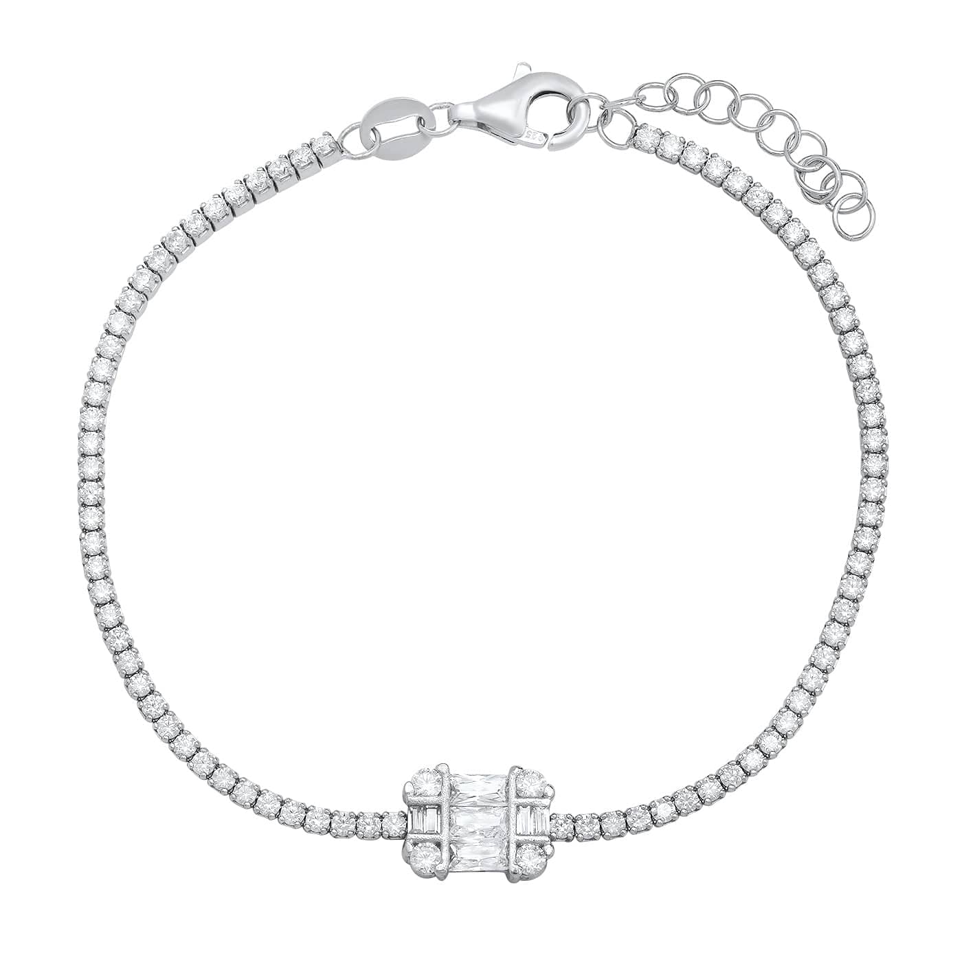 TAI JEWELRY | Vintage Baguette Tennis Bracelet | Bracelet |