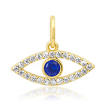 TAI JEWELRY Charm Sapphire Evil Eye Charm