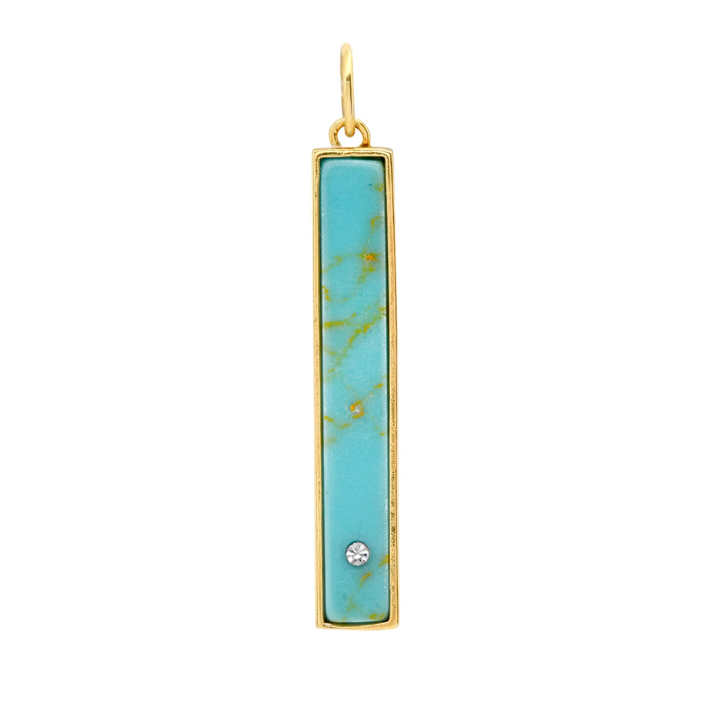TAI JEWELRY | Turquoise Bar Charm | Charm |