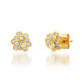 TAI JEWELRY | 3D CZ Flower Stud | Earrings |