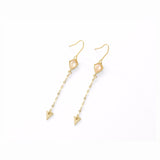 TAI JEWELRY Earrings CAT'S EYE Arrow Stone Drop Earrings