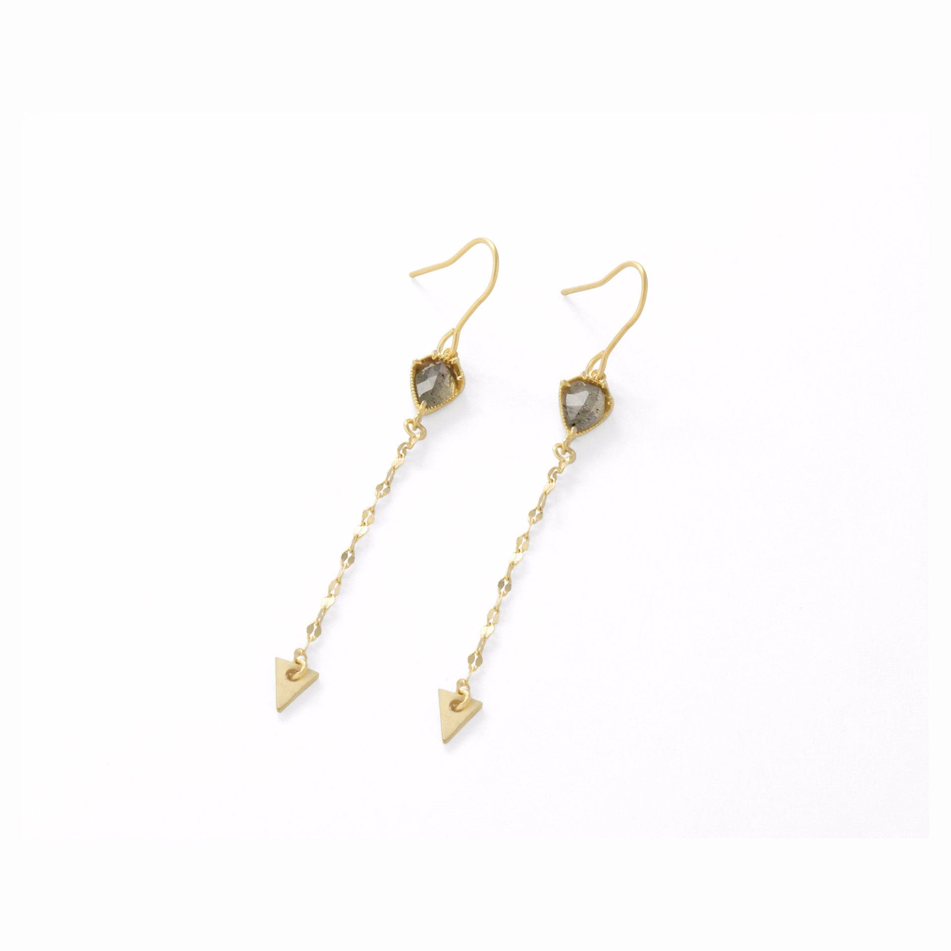 TAI JEWELRY Earrings LABRADORITE Arrow Stone Drop Earrings
