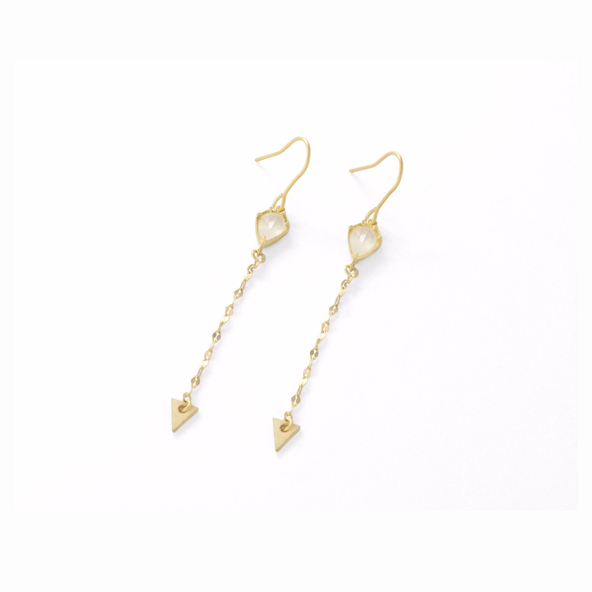 TAI JEWELRY Earrings MOONSTONE Arrow Stone Drop Earrings