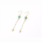 TAI JEWELRY Earrings TURQUOISE Arrow Stone Drop Earrings