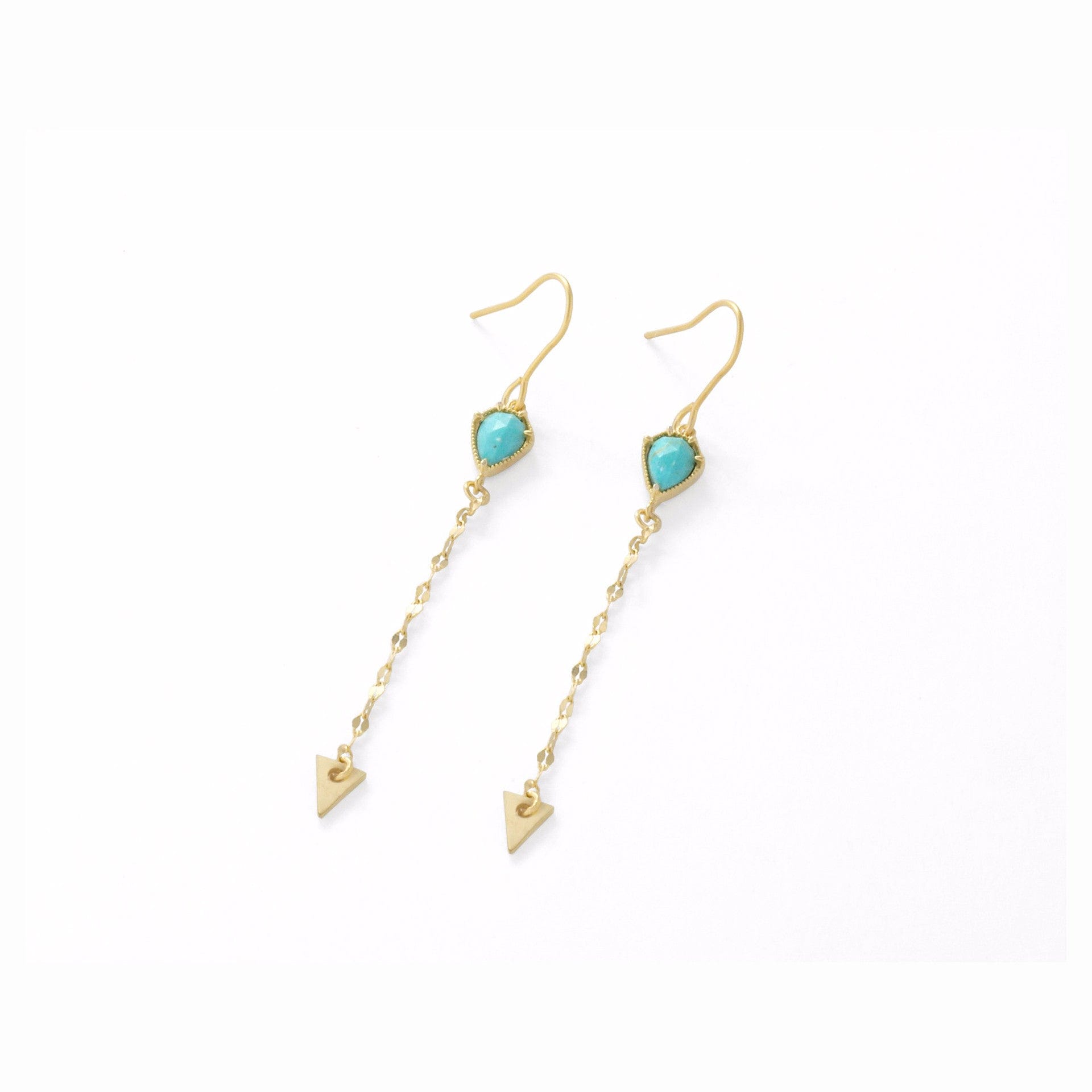 TAI JEWELRY Earrings TURQUOISE Arrow Stone Drop Earrings