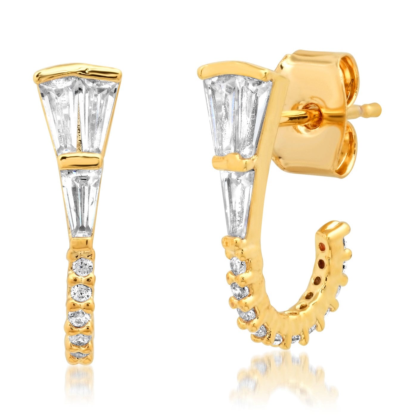 TAI JEWELRY | Art Deco Huggie Studs | Earrings |