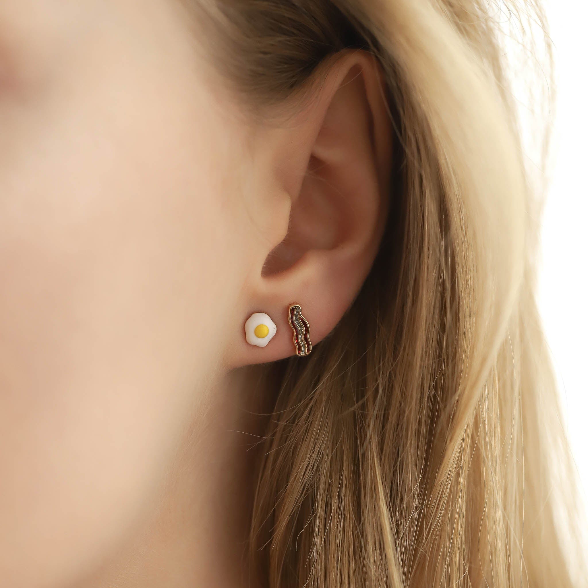 TAI JEWELRY | Bacon and Egg Studs | Earrings |