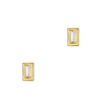 TAI JEWELRY | Baguette Bezel Studs | Earrings |