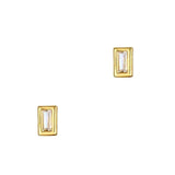 TAI JEWELRY | Baguette Bezel Studs | Earrings |