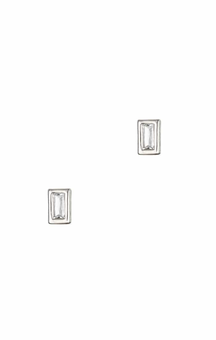 TAI JEWELRY | Baguette Bezel Studs | Earrings |
