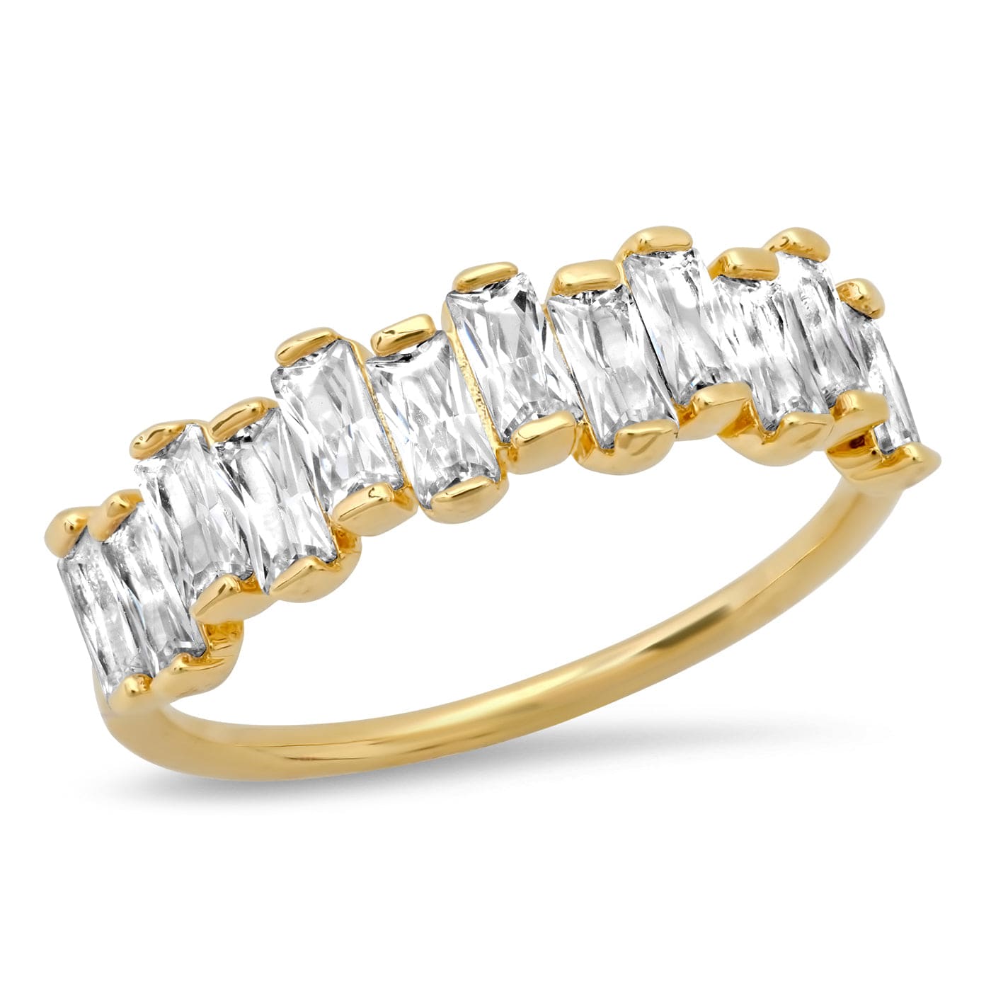 TAI JEWELRY | Baguette CZ Band | Rings |