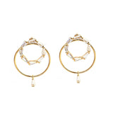 TAI JEWELRY | Baguette Drop Hoop Jackets | Earrings |