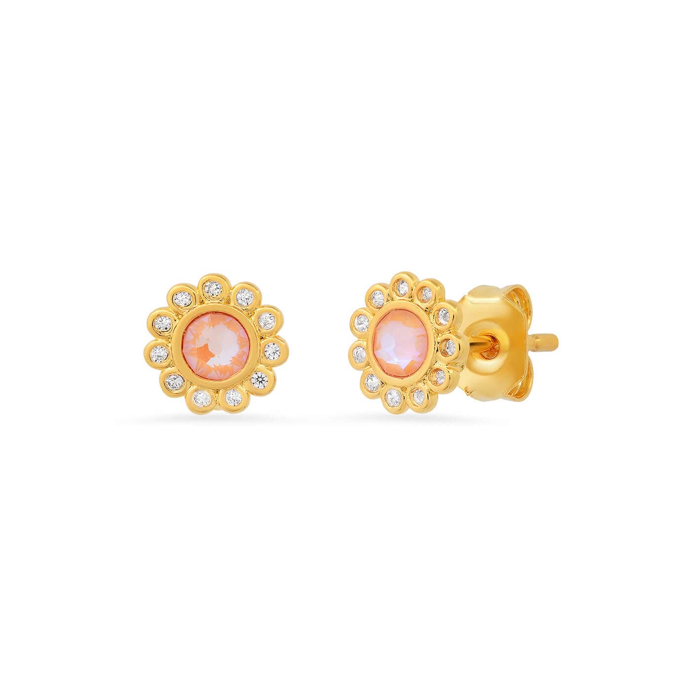 TAI JEWELRY | Bezel Flower Studs | Earrings |