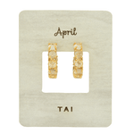 TAI JEWELRY | Birthstone Huggies | Earrings |