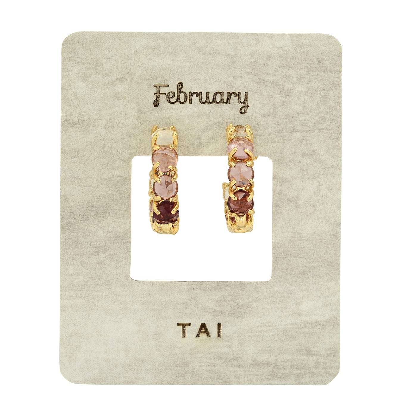 TAI JEWELRY | Birthstone Huggies | Earrings |