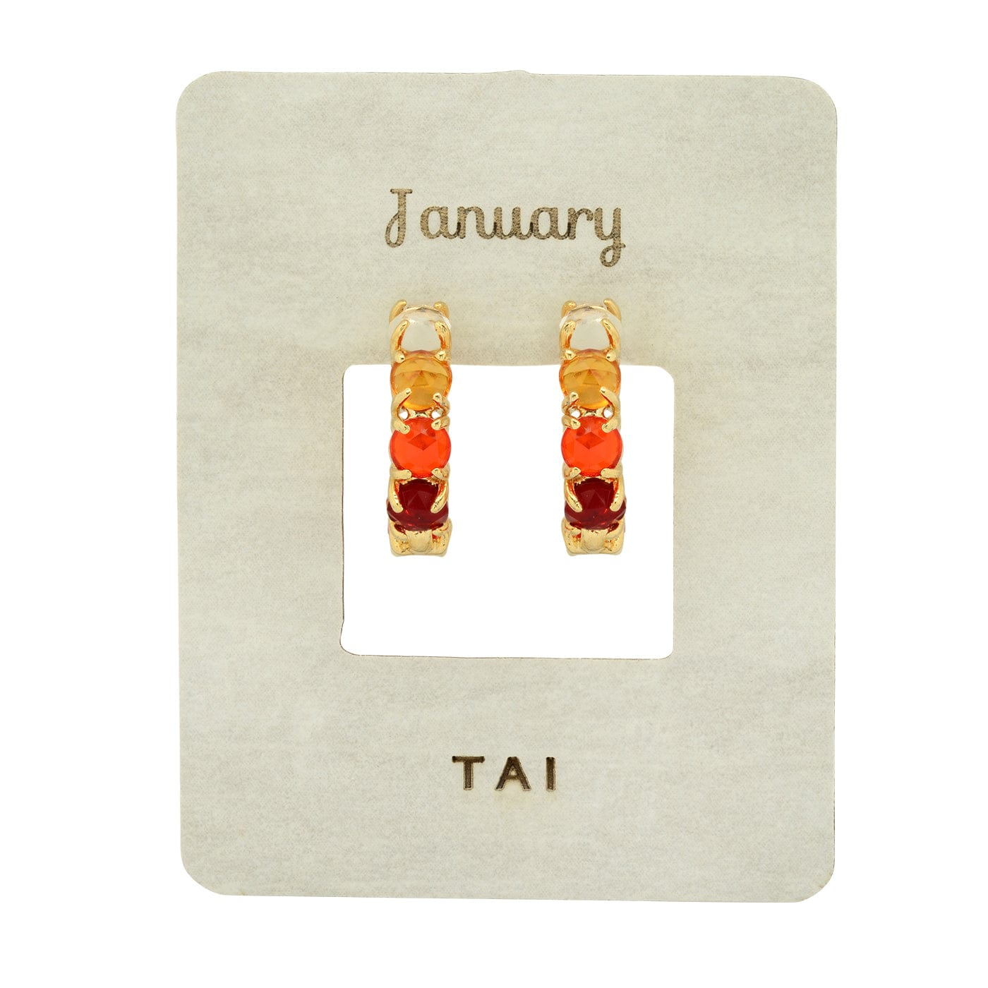 TAI JEWELRY | Birthstone Huggies | Earrings |