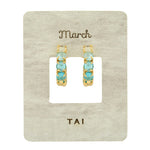 TAI JEWELRY | Birthstone Huggies | Earrings |