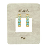 TAI JEWELRY | Birthstone Huggies | Earrings |