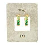 TAI JEWELRY Earrings May Birthstone Huggies