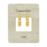 TAI JEWELRY | Birthstone Huggies | Earrings |