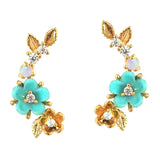 TAI JEWELRY | Blossom Trail Crawler Earrings | Earrings |