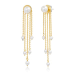 TAI JEWELRY Earrings Cascading Pearl Earrings