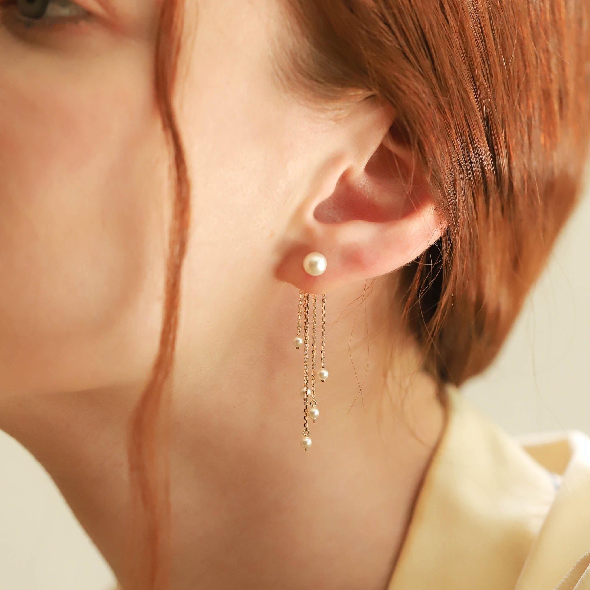 TAI JEWELRY | Cascading Pearl Earrings | Earrings |