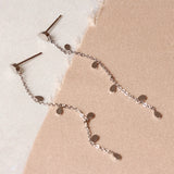 TAI JEWELRY | Chain Dangle Earrings With Teardrop Charms | Earrings |