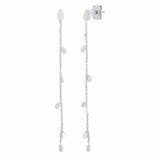 TAI JEWELRY | Chain Dangle Earrings With Teardrop Charms | Earrings |