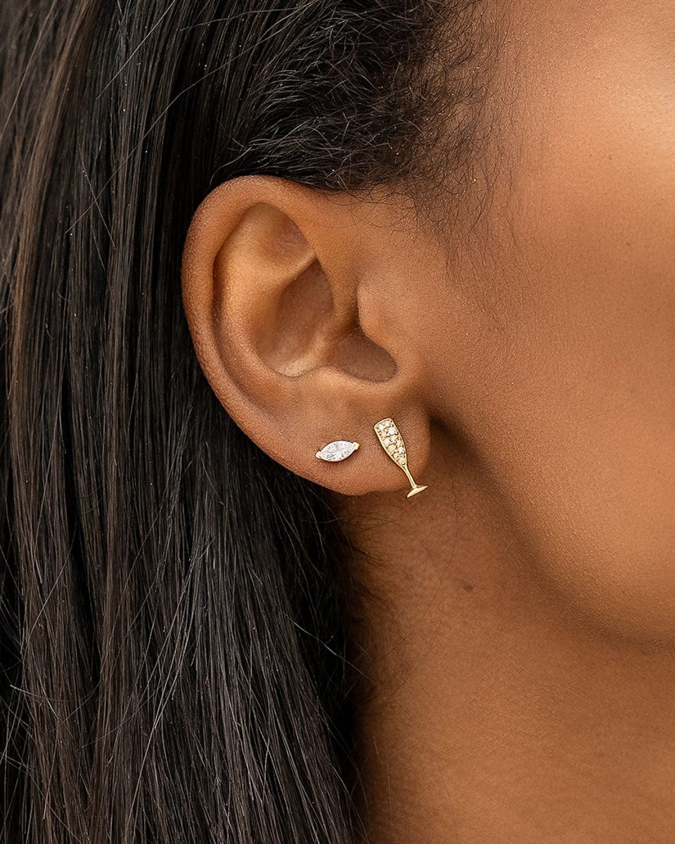 TAI JEWELRY | Champagne Glass Studs | Earrings |