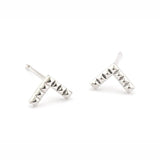 TAI JEWELRY Earrings SILVER Chevron Post Earrings