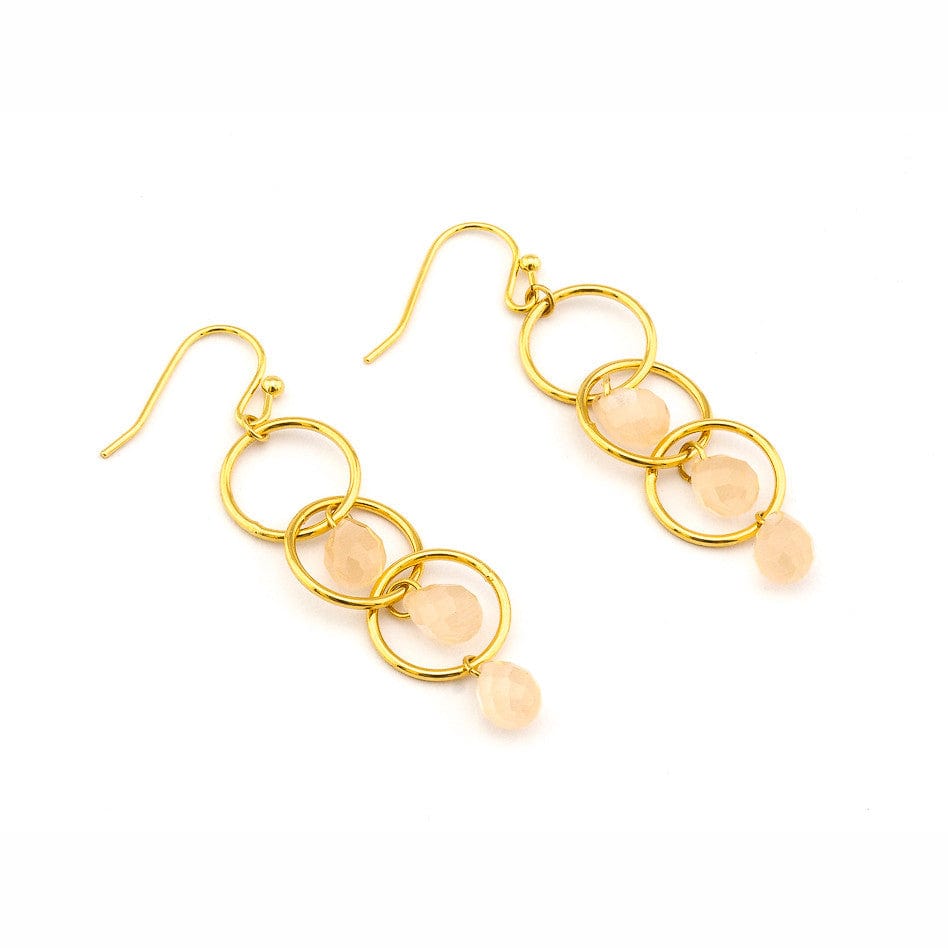 TAI JEWELRY Earrings CAT'S EYE Circle Drop Earring