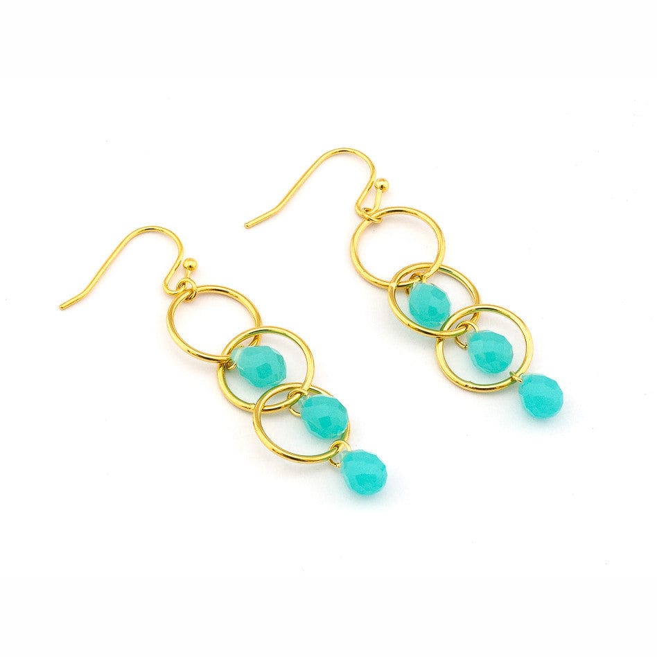 TAI JEWELRY Earrings MINT Circle Drop Earring