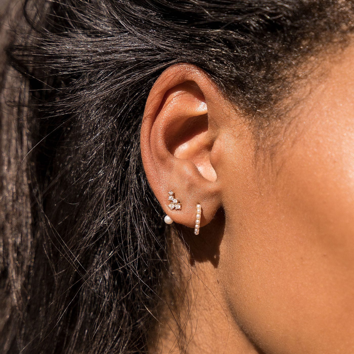 TAI JEWELRY Earrings Cluster Earrings With Pearl Jacket