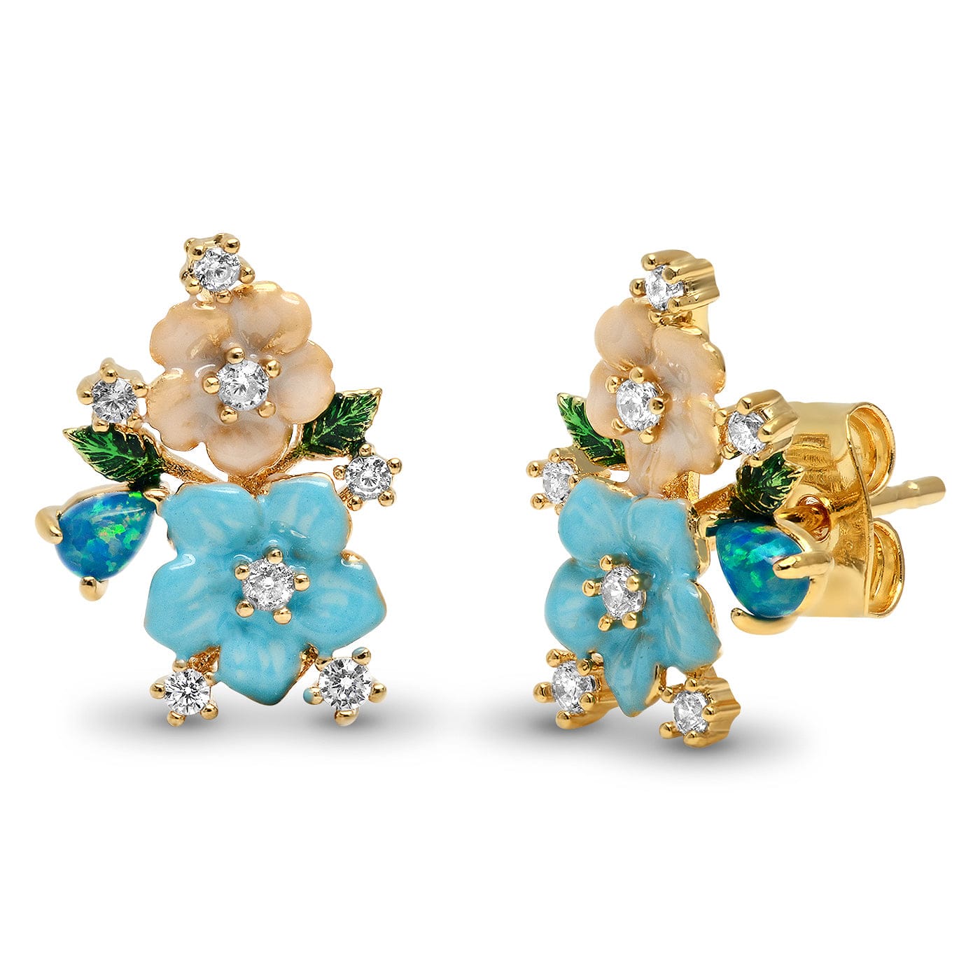 TAI JEWELRY | Cluster Flower Stud | Earrings |