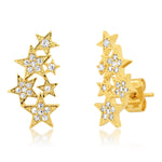 TAI JEWELRY | Cluster Of Stars Climber | Earrings |