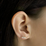 TAI JEWELRY | Cluster Stone Ear Climbers | Earrings |