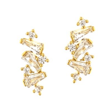 TAI JEWELRY Earrings Cluster Stone Ear Climbers