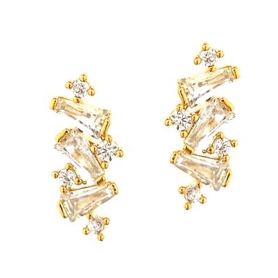 TAI JEWELRY | Cluster Stone Ear Climbers | Earrings |
