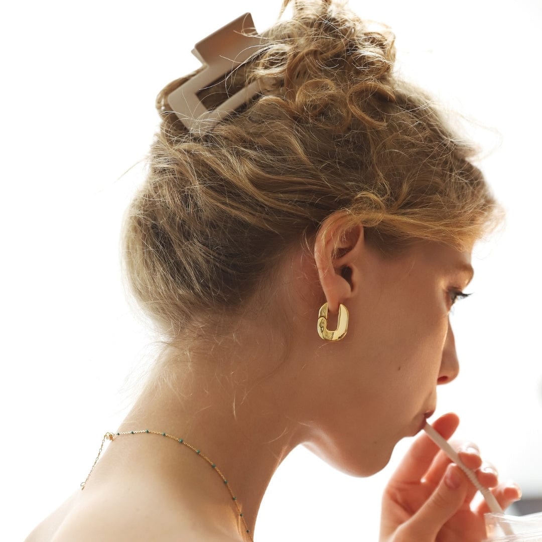 TAI JEWELRY | Contour Huggie Earrings | Earrings |