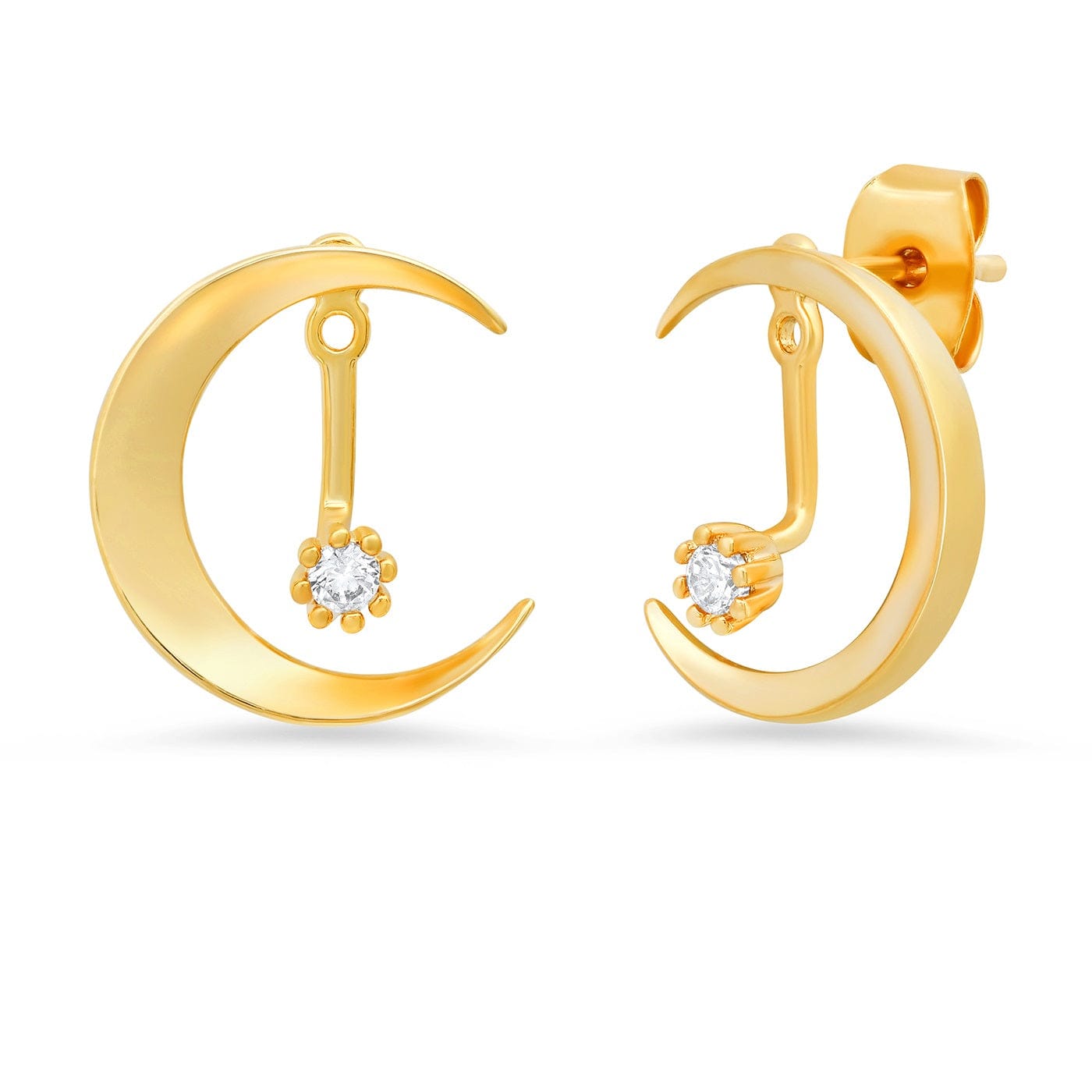 TAI JEWELRY | Crescent Moon Ear Jacket | Earrings |