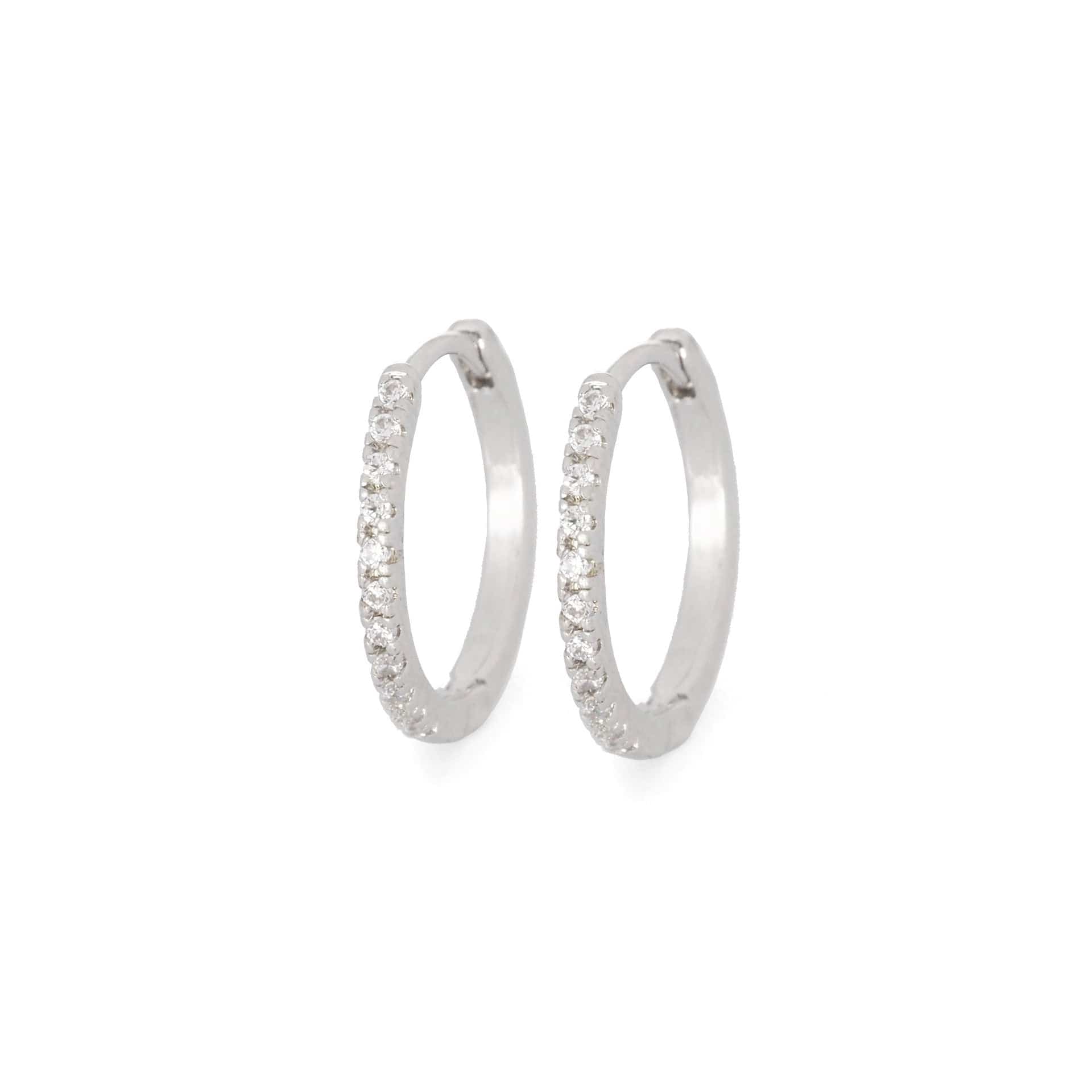 TAI JEWELRY | Cubic Zirconia Huggie Earrings | Earrings |