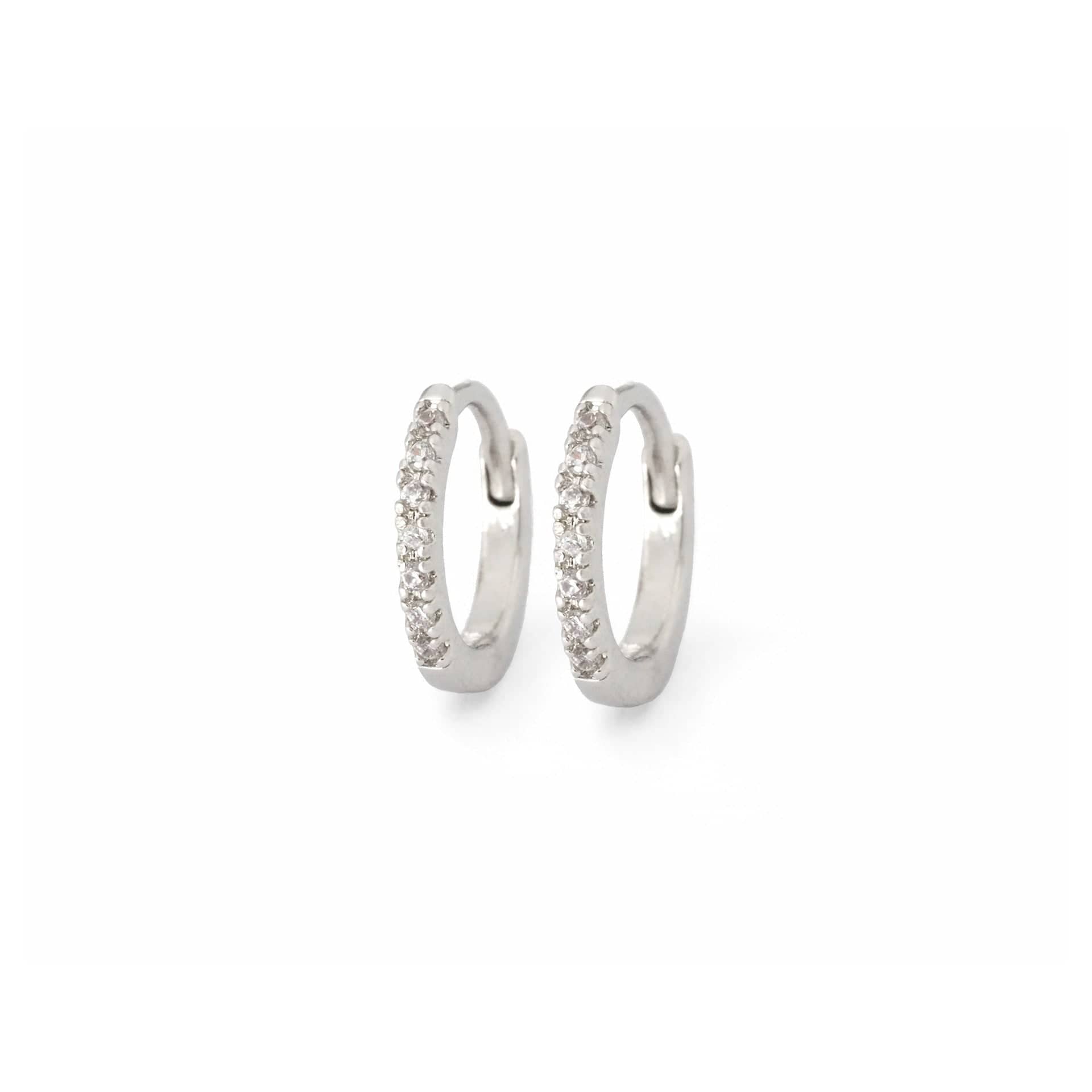 TAI JEWELRY | Cubic Zirconia Huggie Earrings | Earrings |