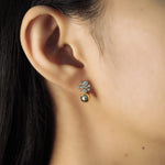 TAI JEWELRY | Cz Bezel Cluster Drop Stud | Earrings |