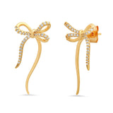 TAI JEWELRY | CZ Bow Ear Jacket | Earrings |